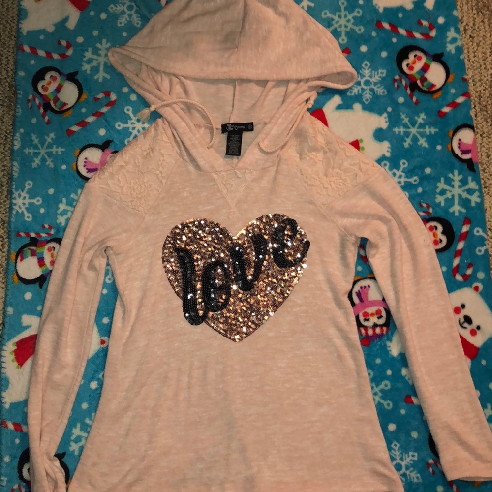 Cute shirt with hoodie